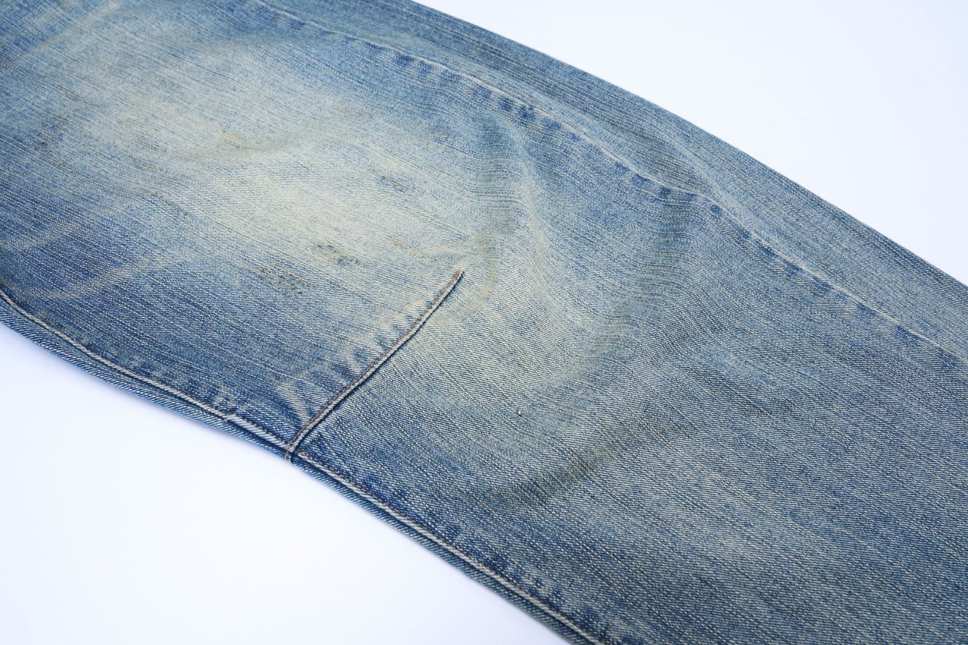 Retro Simple Tapered Denim Long Pants