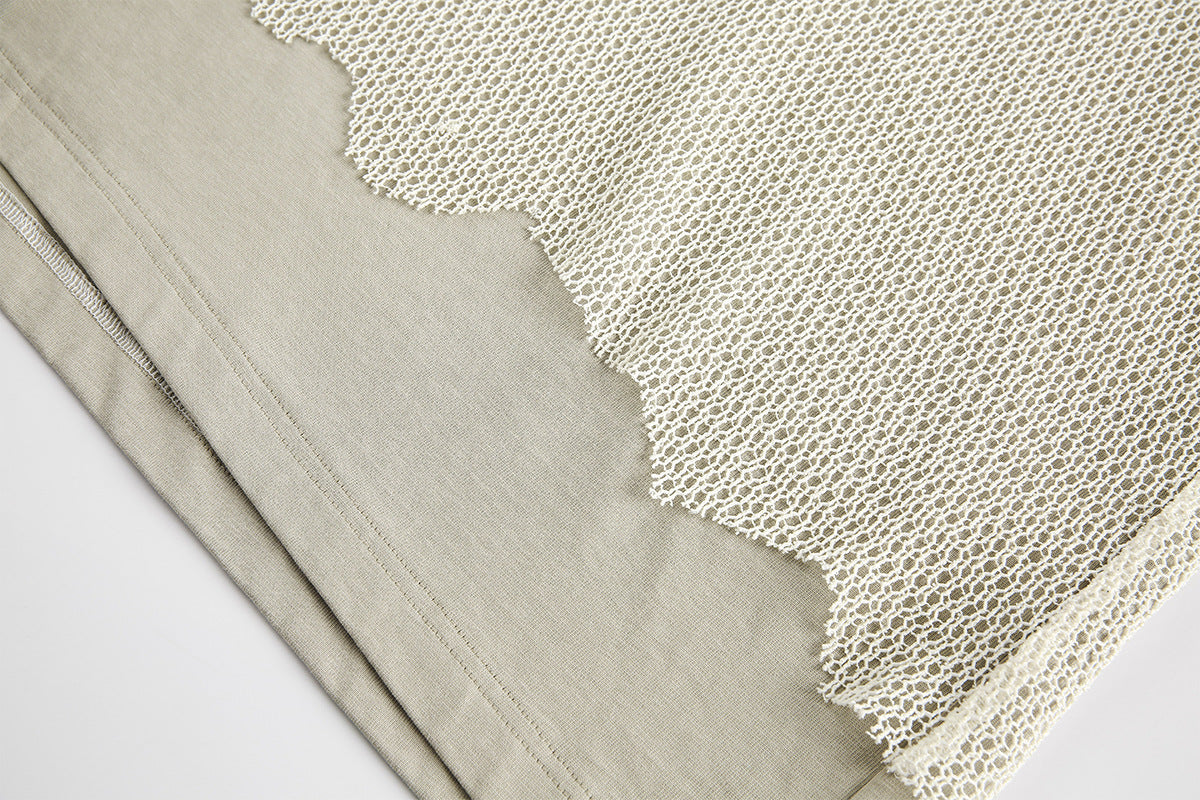 Mesh Overlay Sweater