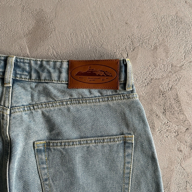 Corteiz Alcatraz Denim Shorts