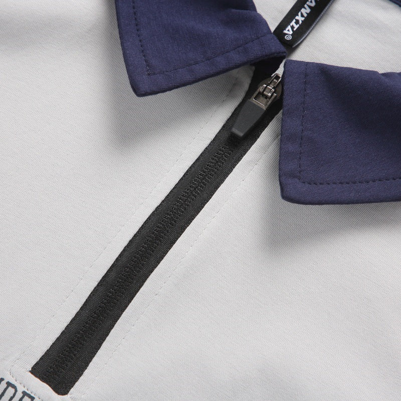 Colorblock Rits Polo