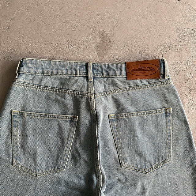 Corteiz Alcatraz Denim Shorts