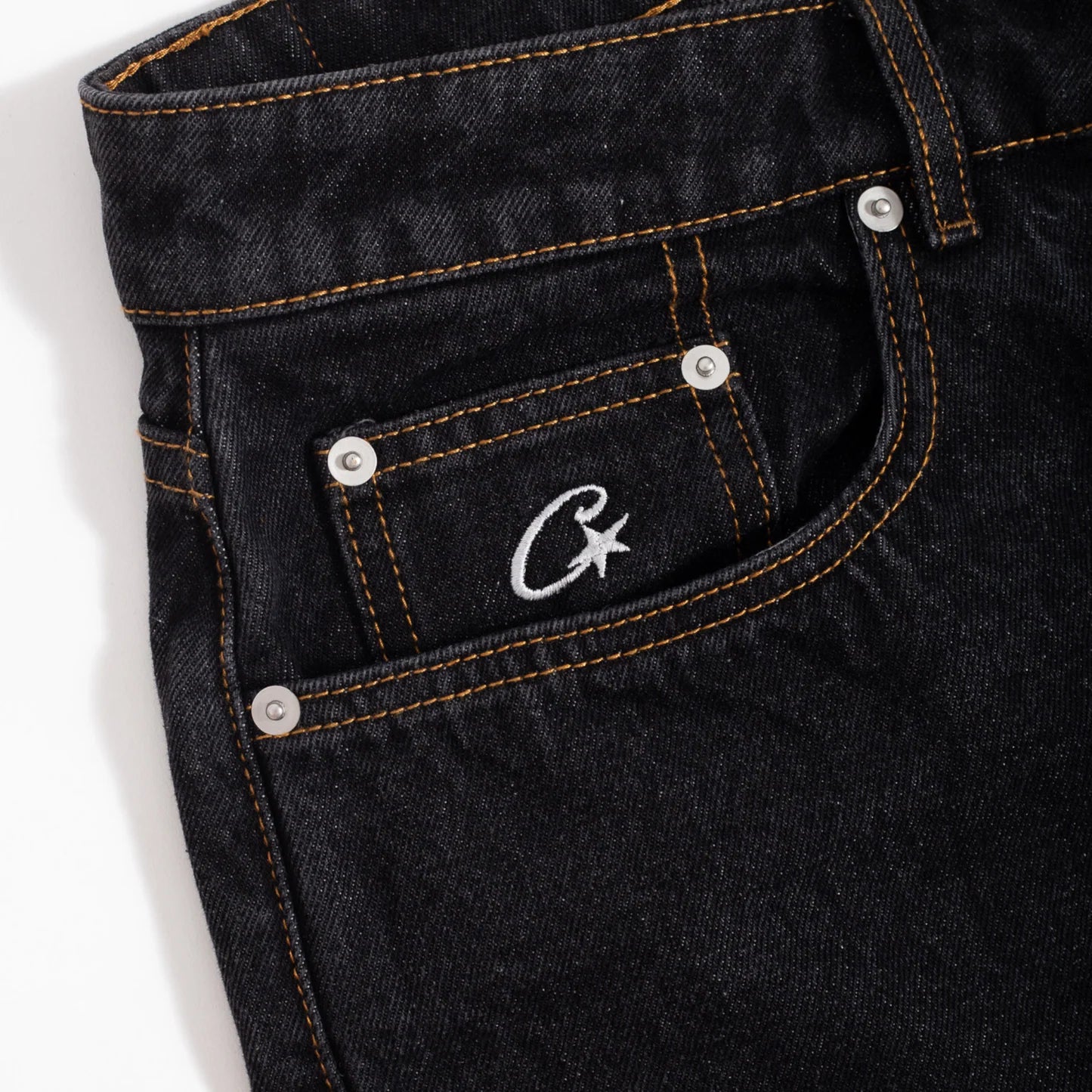 Corteiz Alcatraz Denim Shorts