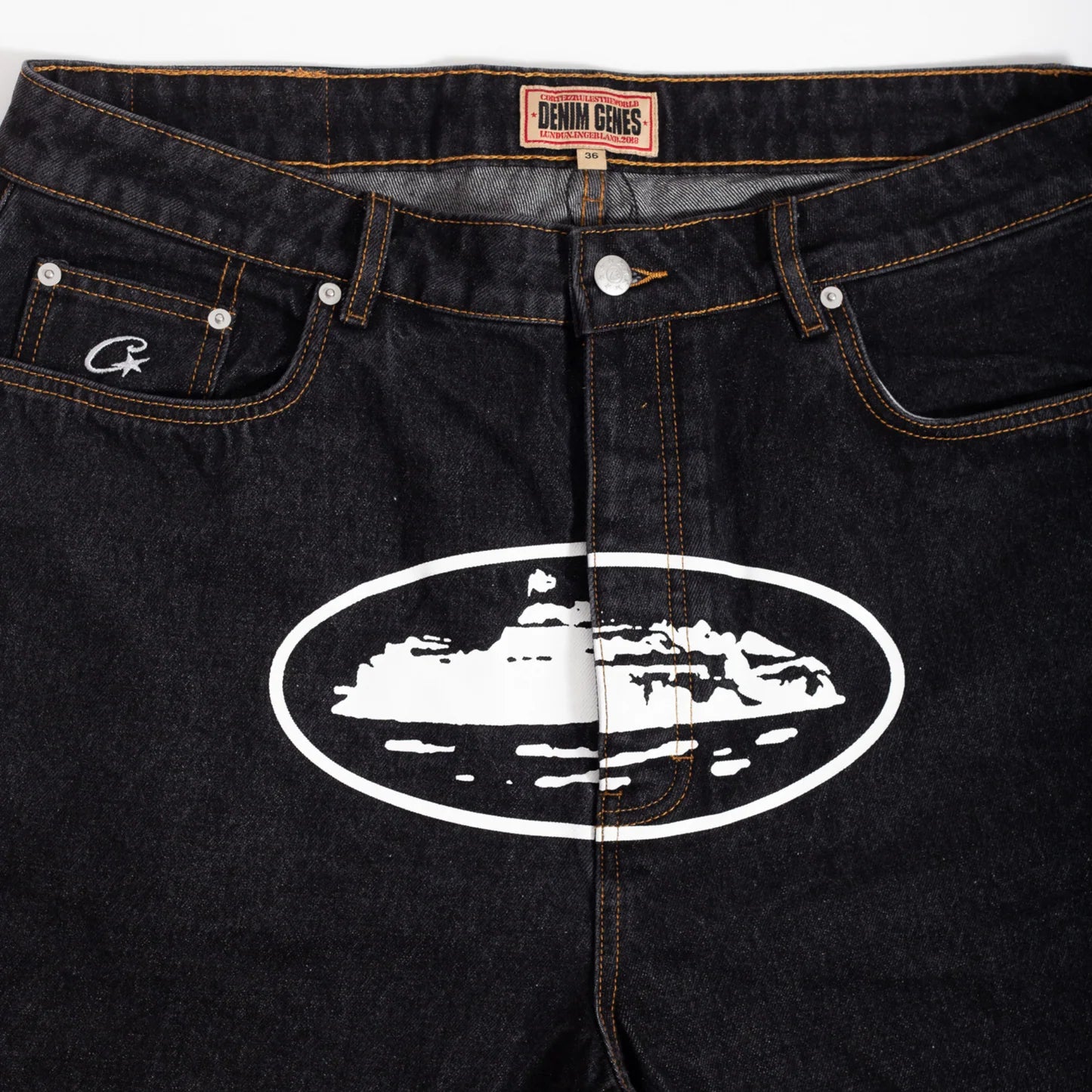 Corteiz Alcatraz Denim Shorts