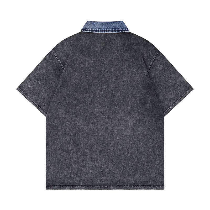Denim Kraag Polo