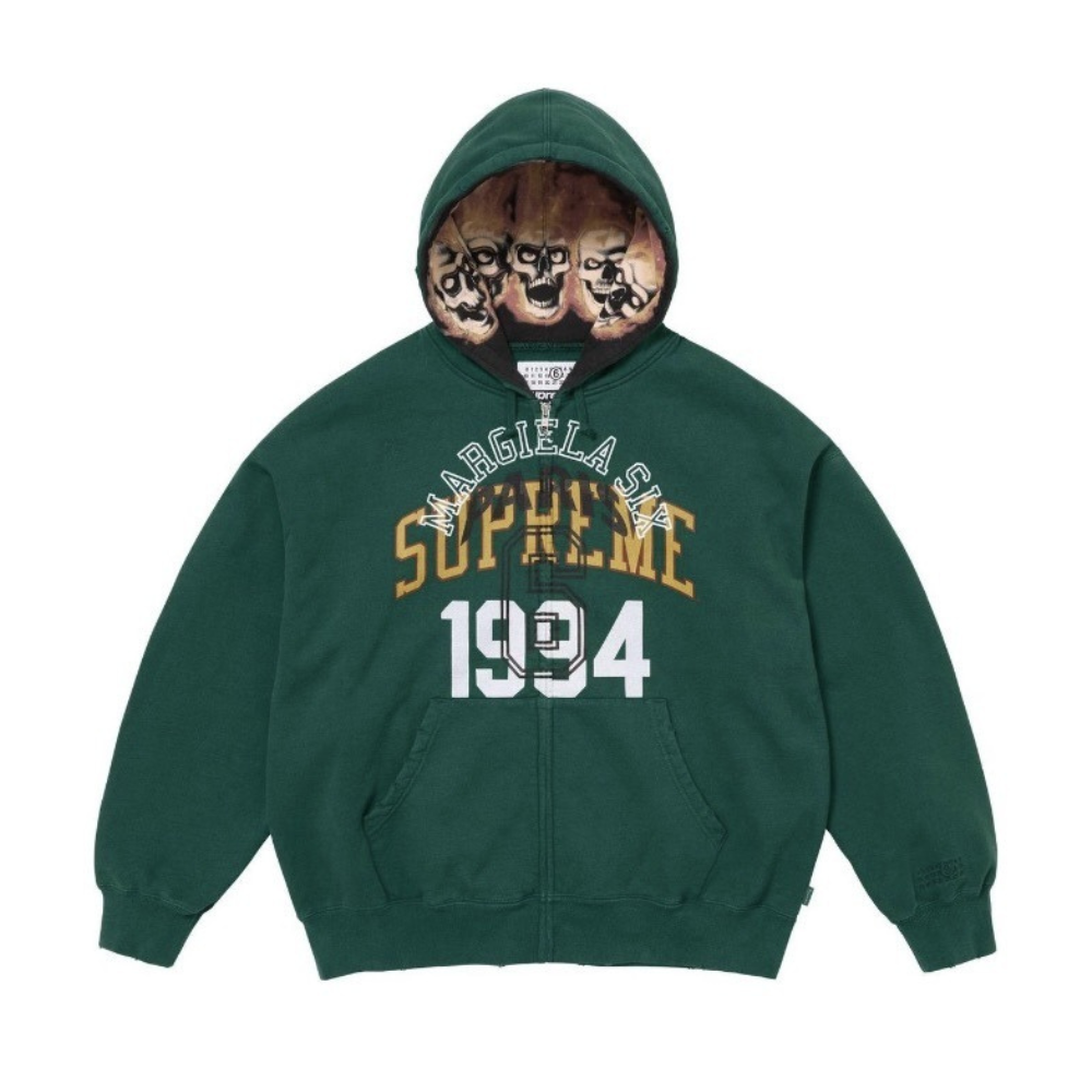 Supreme Arch Logo Zip-Up Hoodie