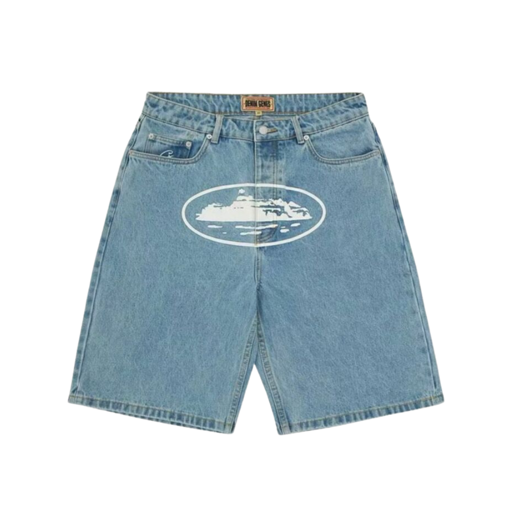 Corteiz Alcatraz Denim Shorts