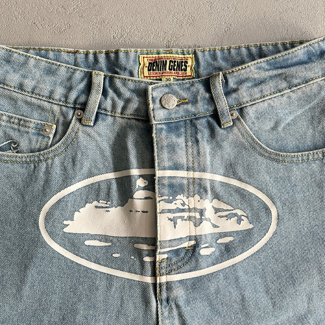 Corteiz Alcatraz Denim Shorts