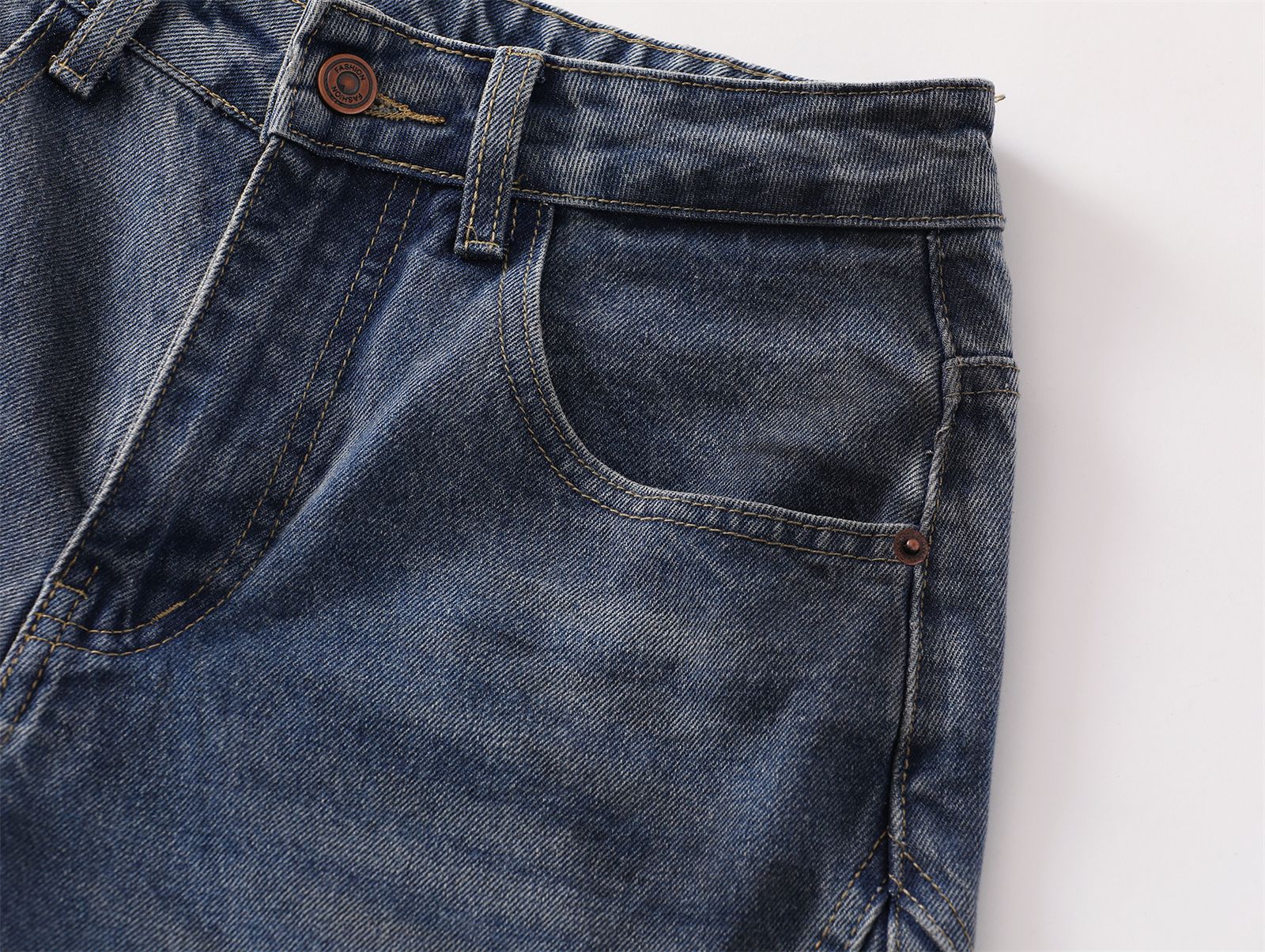 Gepaneelde Baggy Jeans