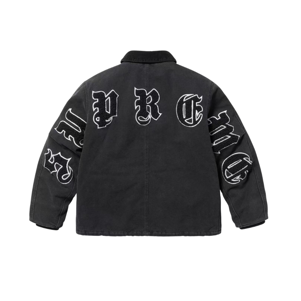 Supreme Old English Canvas Work Jacket