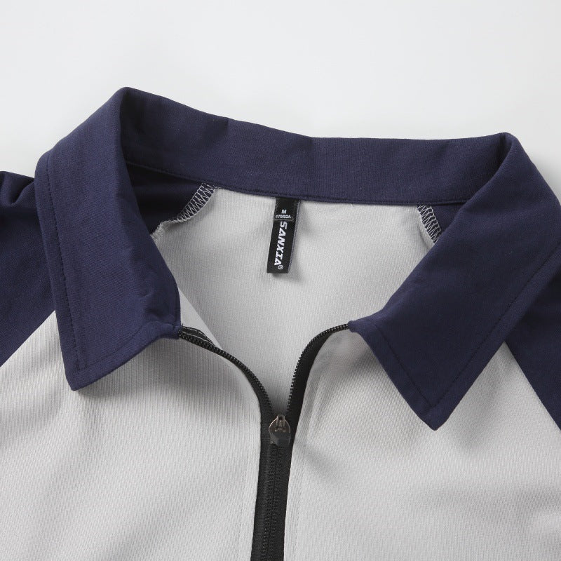 Colorblock Rits Polo