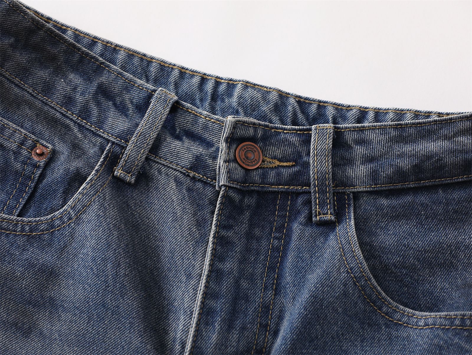 Gepaneelde Baggy Jeans