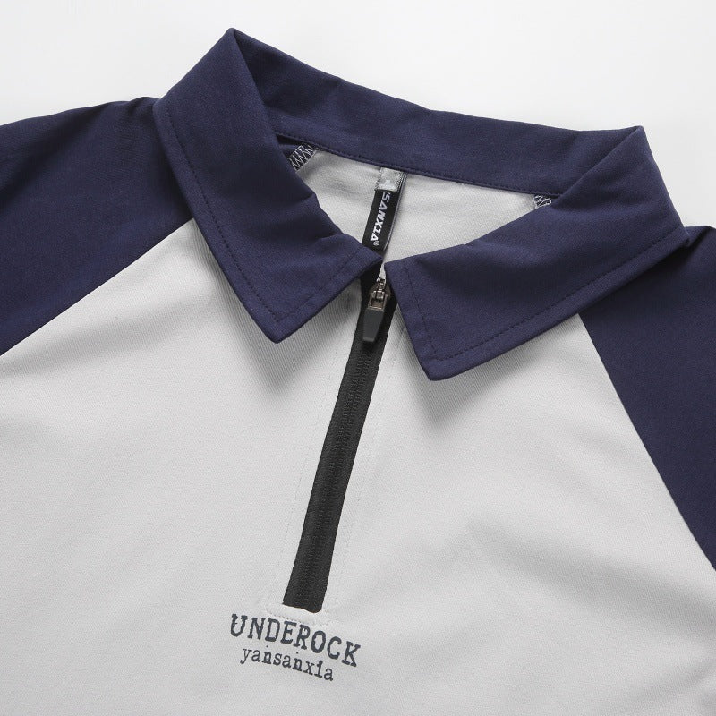 Colorblock Rits Polo