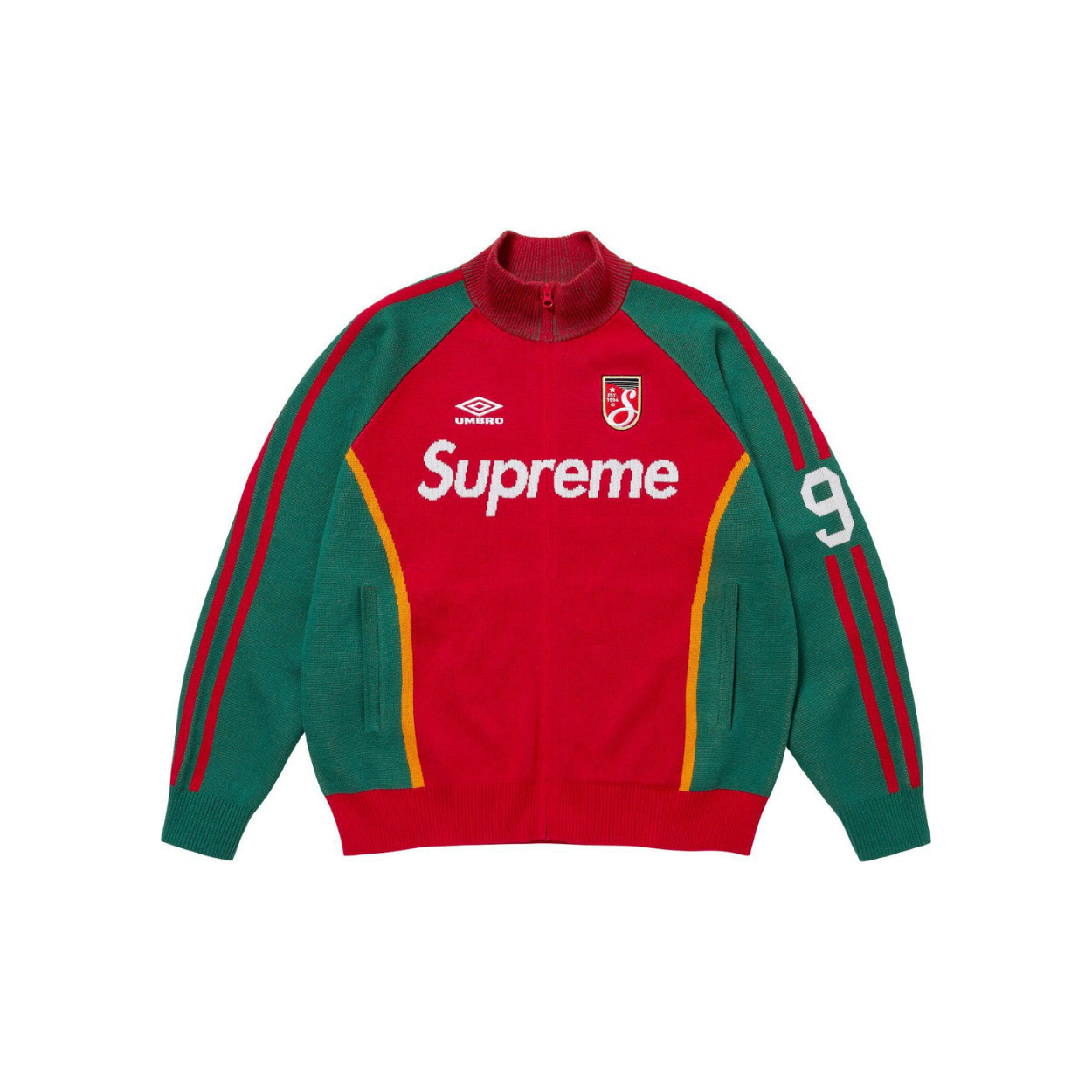 Supreme x Umbro Knit Zip-Up Sweater