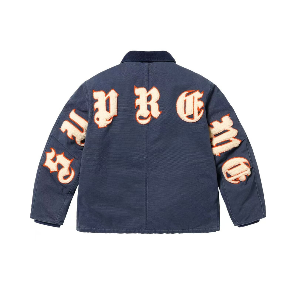 Supreme Old English Canvas Work Jacket