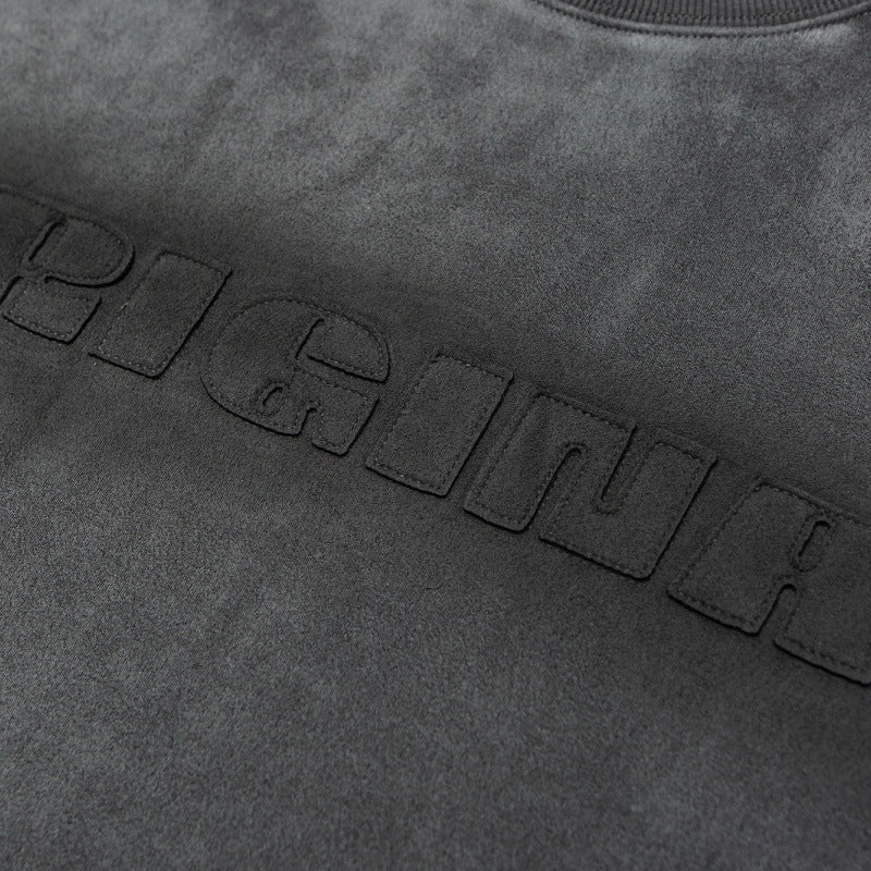 Suede Reliëf Sweater