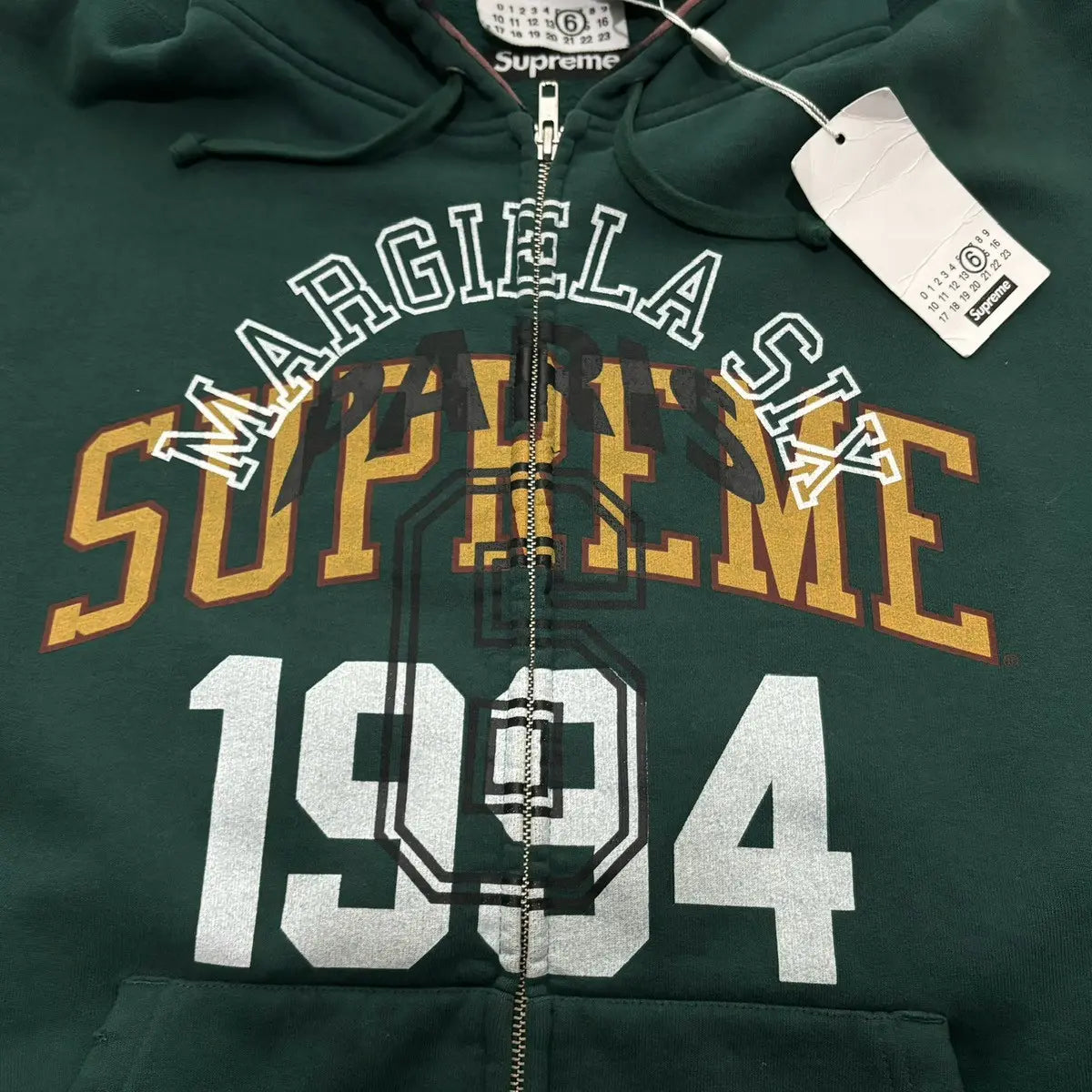 Supreme Arch Logo Zip-Up Hoodie