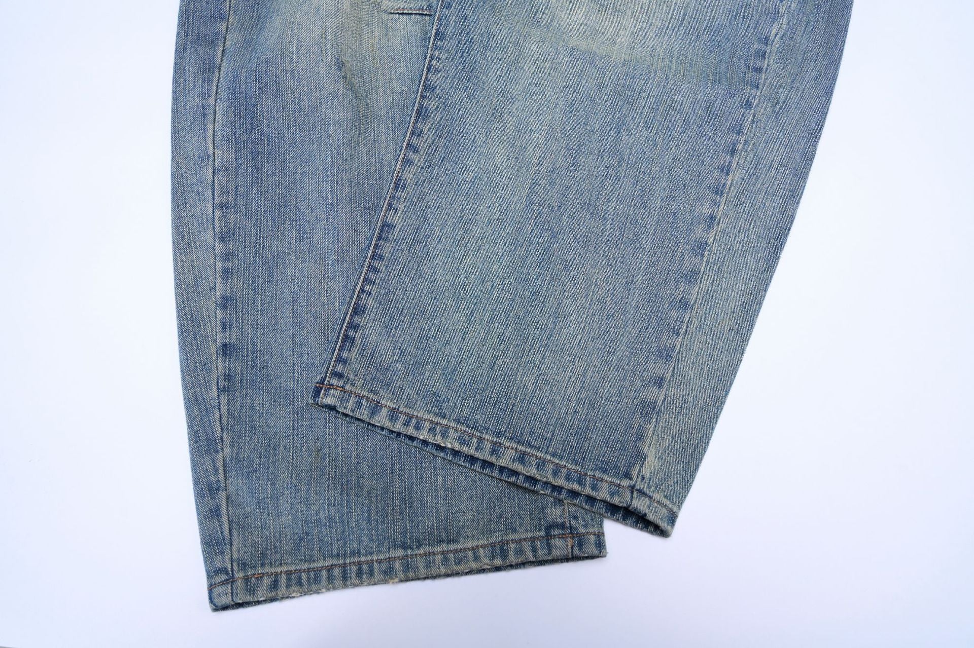 Retro Simple Tapered Denim Long Pants