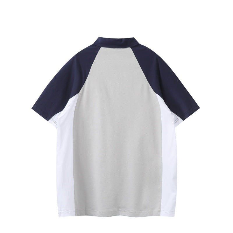 Colorblock Rits Polo
