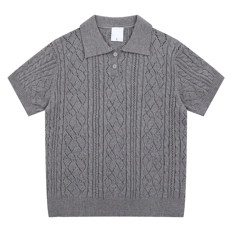 Ivory Knit Polo