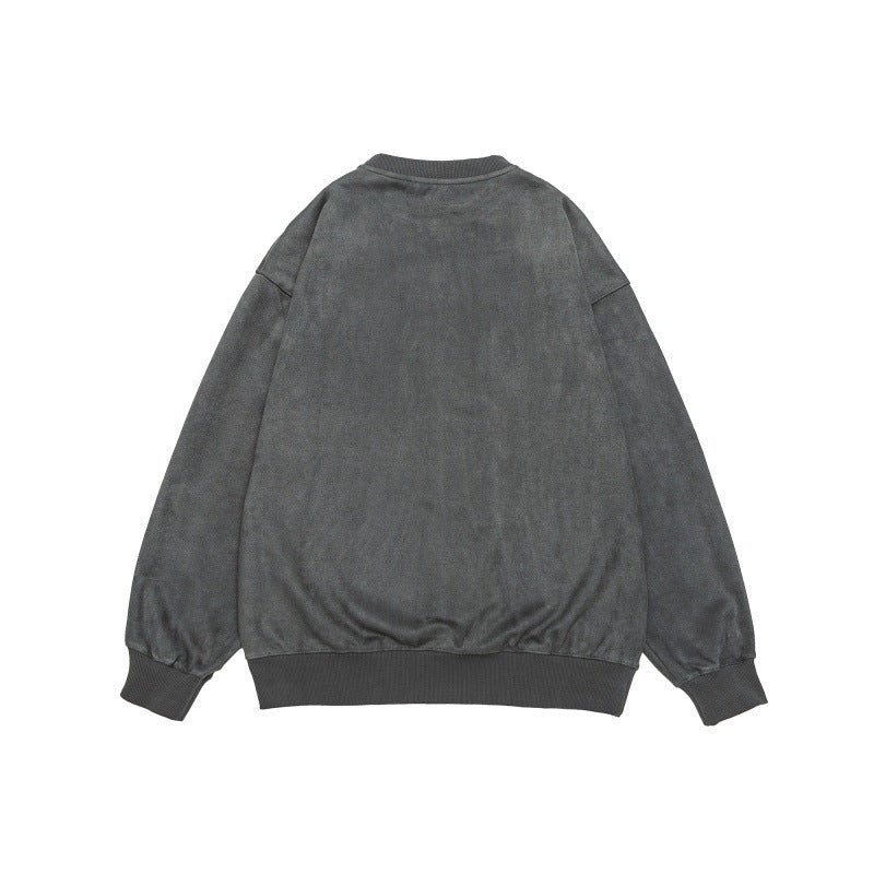 Suede Reliëf Sweater