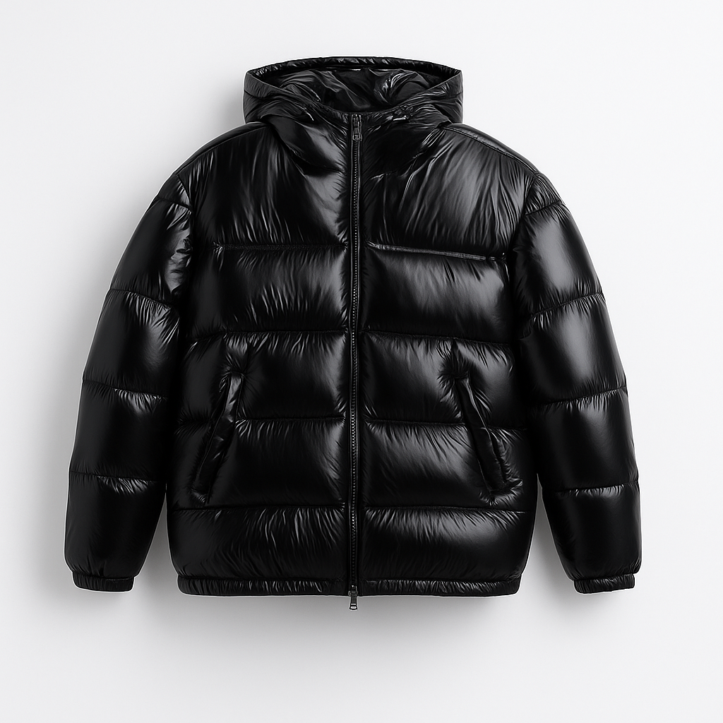 Luxe Zwarte Pufferjas