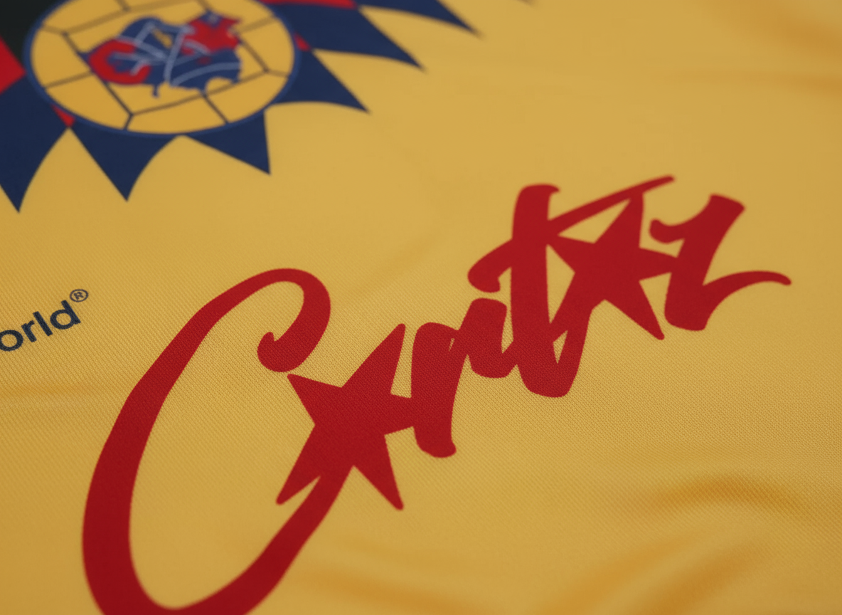 Corteiz Harlekijn Mosterdgeel Voetbalshirt