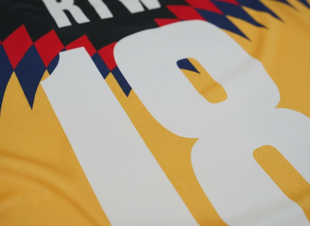 Corteiz Harlekijn Mosterdgeel Voetbalshirt