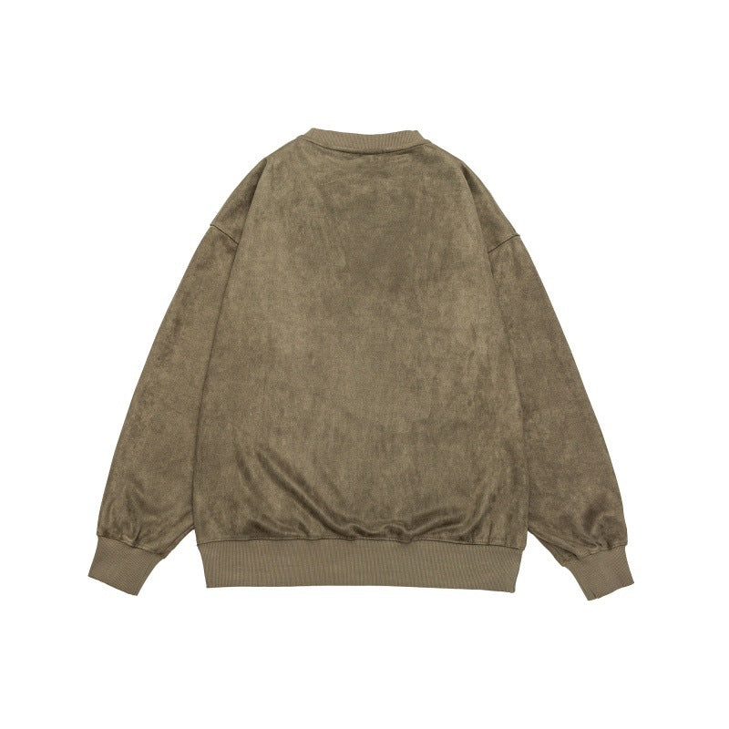 Suede Reliëf Sweater