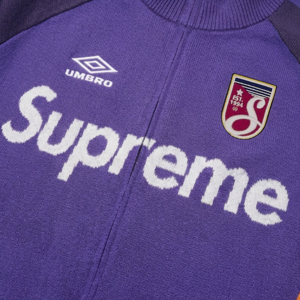Supreme x Umbro Knit Zip-Up Sweater