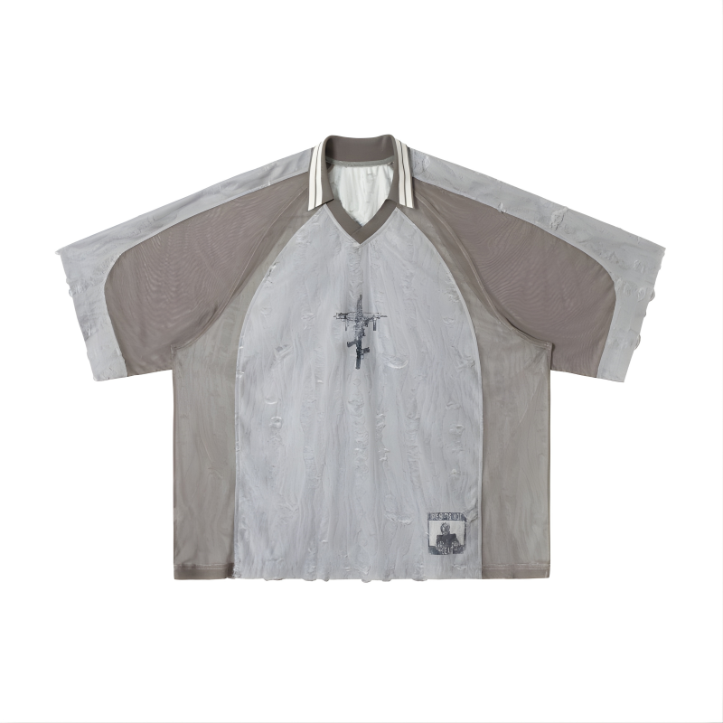 Gelaagd Mesh Shirt