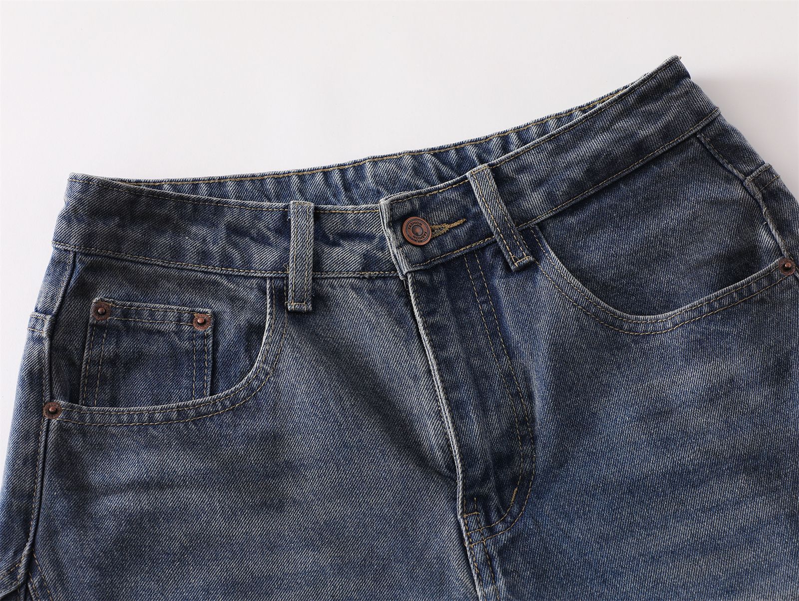 Gepaneelde Baggy Jeans
