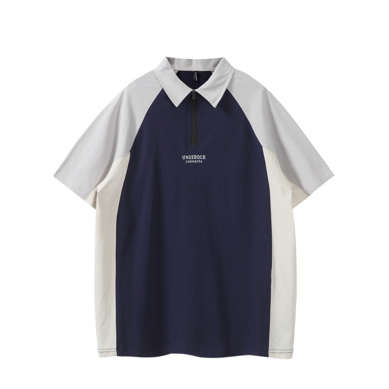 Colorblock Rits Polo