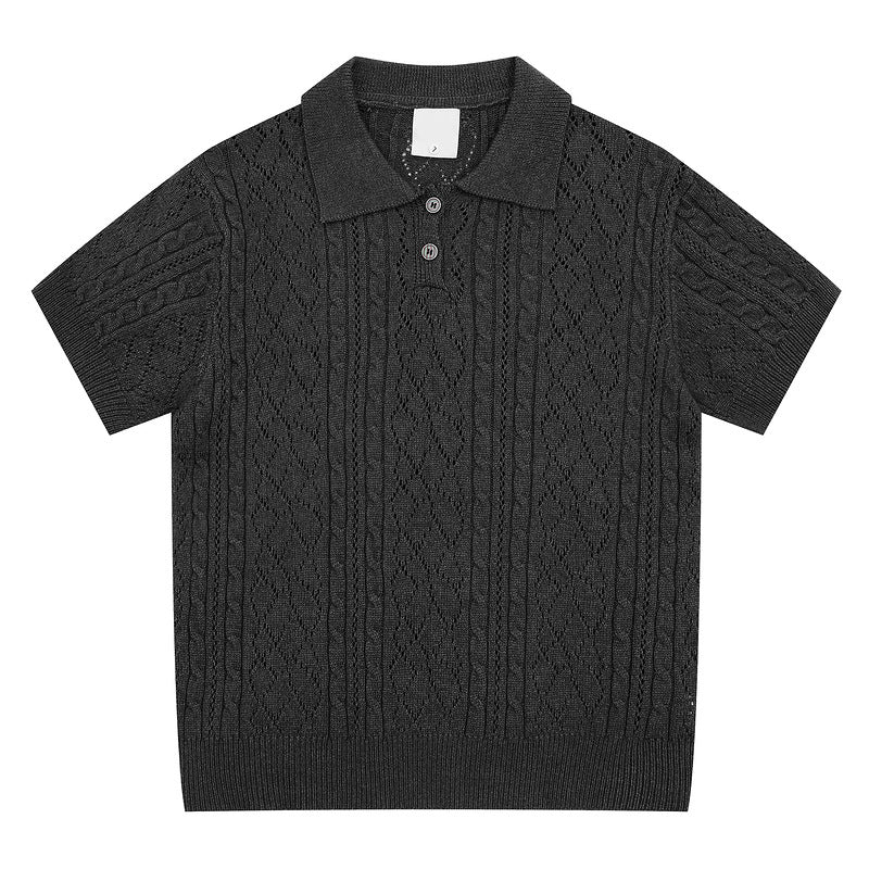 Ivory Knit Polo
