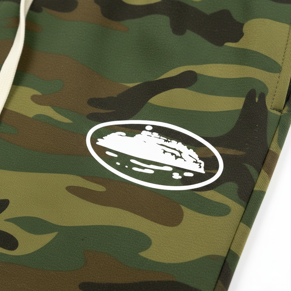 Corteiz Alcatraz Camo Sweatshorts
