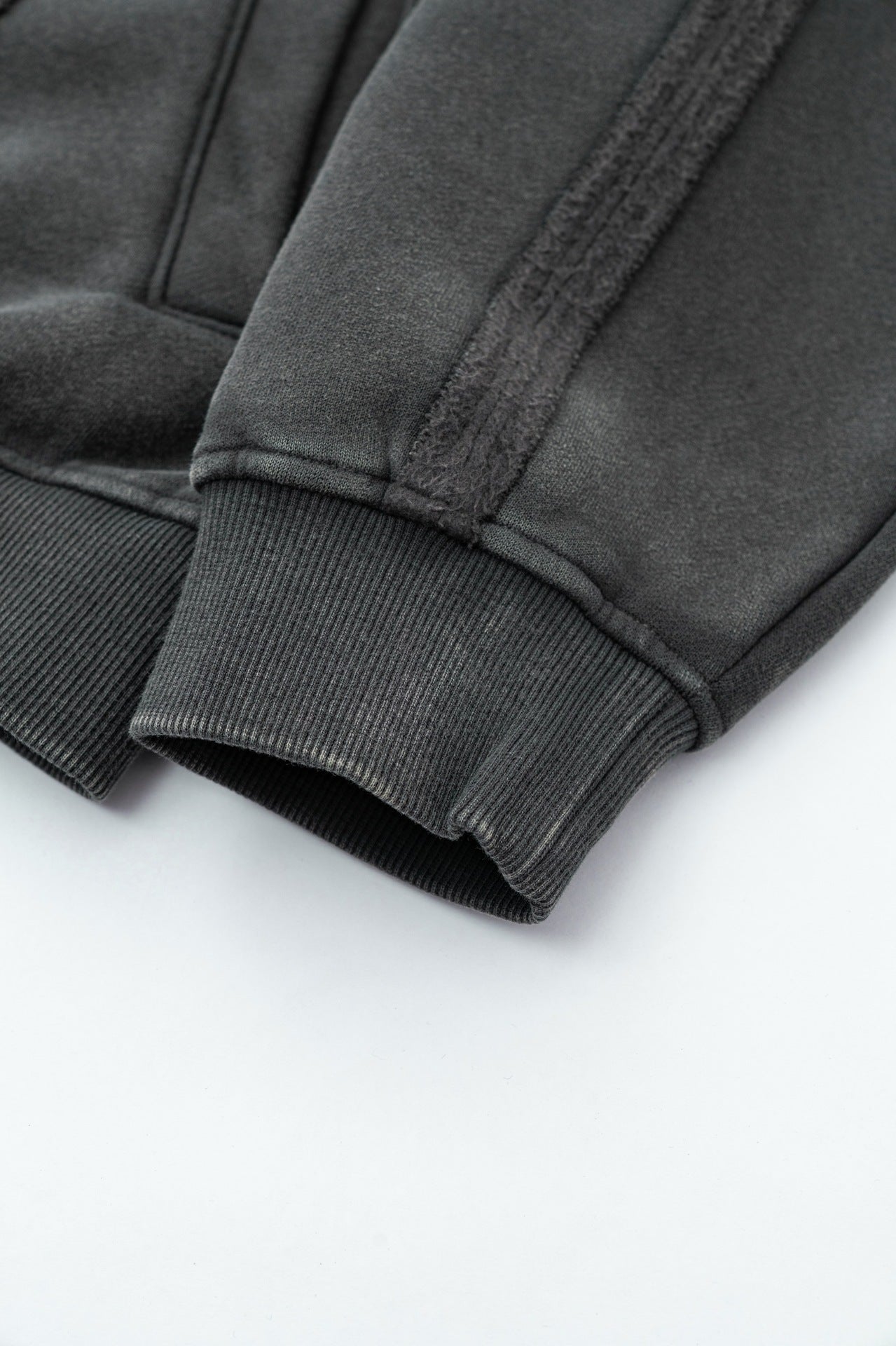 Oversized Washed Zip Hoodie