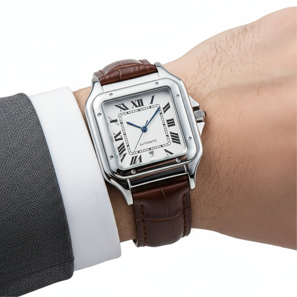 Elegant Herenhorloge met Romeinse Cijfers